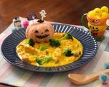 かぼちゃチキンのハロウィン満月シチュー作り方14写真