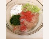 たこ焼き風味のつくねバーグ作り方1写真