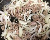 合挽き肉の甘辛野菜炒め作り方2写真