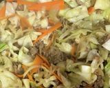 合挽き肉の甘辛野菜炒め作り方3写真