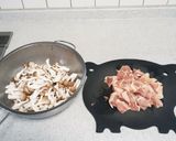 鶏肉ときのこの炊き込みご飯作り方1写真