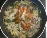 時短料理　乾燥野菜のコンソメスープ作り方1写真