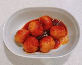 簡単！甘辛ケチャップ鶏団子作り方4写真