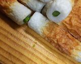 竹輪のアスパラ海苔揚げ作り方2写真