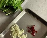 壬生菜のペペロンチーノ風作り方3写真