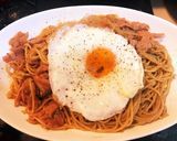 スパム　オイスターソースパスタ作り方9写真