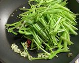 壬生菜のペペロンチーノ風作り方5写真