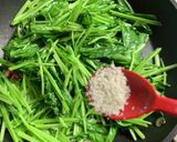壬生菜のペペロンチーノ風作り方7写真