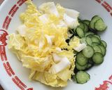 白菜あま〜い♪白菜・きゅうりの酢の物♪作り方1写真