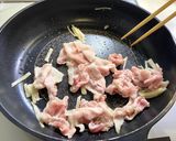 (サタふく)県産野菜と豚肉のみそマヨ炒め作り方3写真