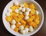 簡単☆柿のカプレーゼ作り方1写真