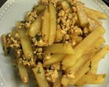 じゃがいもと鶏ひき肉の味噌バター炒め作り方4写真
