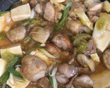鶏肉と豆腐のすき焼き風炒め作り方4写真