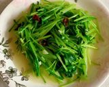 壬生菜のペペロンチーノ風作り方8写真