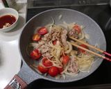 ミニトマトで豚肉生姜焼き作り方3写真