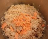 圧力鍋で、鮭としめじのバター炊き込みご飯作り方6写真