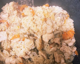 秋の味覚☆鶏肉と舞茸の炊き込みご飯作り方7写真