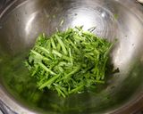 非加熱ローフード☆春菊のピーナッツ和え作り方1写真
