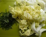 豚肉と白菜のにんにくしょう油パスタ作り方2写真