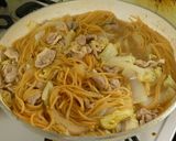豚肉と白菜のにんにくしょう油パスタ作り方6写真