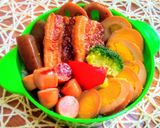 お弁当 豚の角煮ランチ作り方2写真