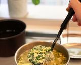 ニラ玉汁中華風作り方8写真