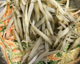 ゴボウと水菜とにんじんの胡麻マヨ和え作り方4写真