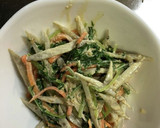 ゴボウと水菜とにんじんの胡麻マヨ和え作り方5写真