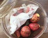 レンジで簡単、さつま芋の蒸し方作り方1写真