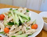 簡単♬しっとり鶏むね肉でバンバンジー★作り方5写真