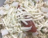 サッポロ1番でもんじゃ焼き作り方4写真