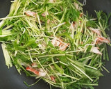 水菜とカニかまのオイスターソース炒め作り方2写真