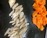 小松菜とゴボウの煮物作り方1写真