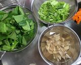 小松菜とゴボウの煮物作り方2写真