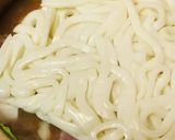 鍋の素&鶏肉と水菜の豆乳&餅うどん鍋作り方2写真
