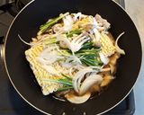ハカタ一番?モツ鍋風焼きラーメン作り方6写真