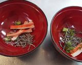 超簡単!塩昆布とかにかまのおすまし作り方1写真