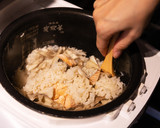 妊婦飯♪鮭と舞茸の炊き込みご飯プレート①作り方7写真