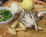 キノコと根菜のお味噌汁作り方2写真