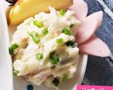 即席蒸ワンタン&飾切りんご&ひじき&ポテ作り方3写真