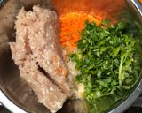 エスニック風♪パクチーと鶏ひき肉のつくね作り方2写真