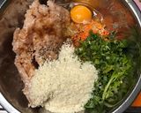 エスニック風♪パクチーと鶏ひき肉のつくね作り方3写真