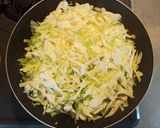 キャベツたっぷりモダン焼きビーフン作り方3写真