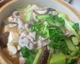豚肉と焼き豆腐の土鍋煮込み作り方7写真