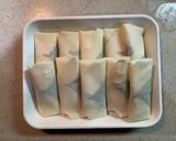 サラダチキンの梅しそ春巻き作り方9写真