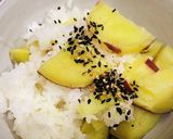 材料3つ　超簡単　さつま芋ごはん♡健康食作り方6写真