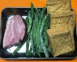ベーコン・厚揚げ・インゲンの洋風煮込み♪作り方1写真