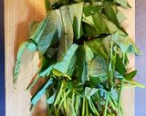 青菜の翡翠炒め風♪空芯菜炒め作り方1写真