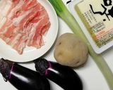 ＊豚肉なすじゃが芋ほっこり味噌汁＊作り方1写真