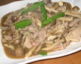 豚肉としめじで★ガーリックバター醤油炒め作り方6写真